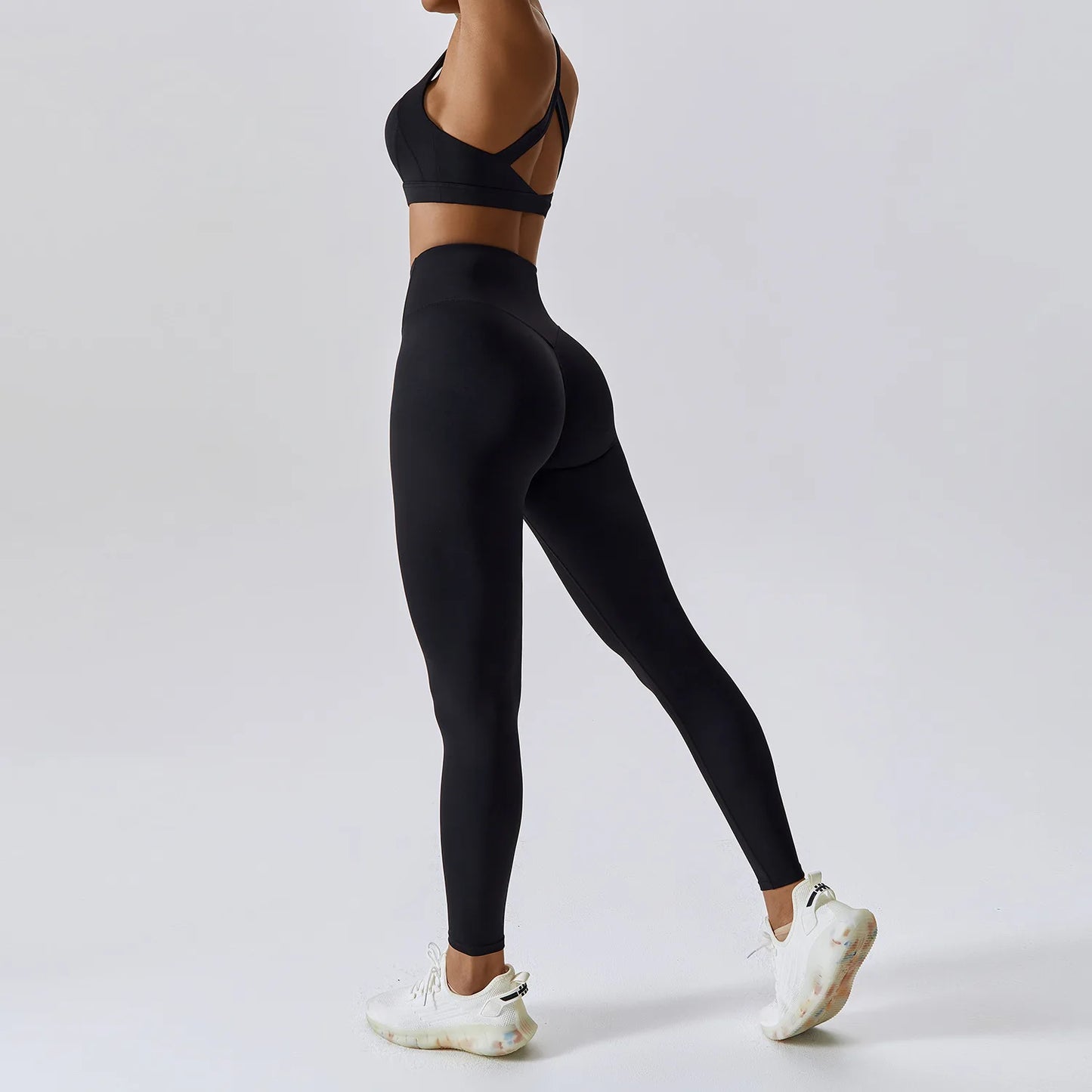 Soften Yoga Set 2PCS Sports Suit Women Gym Set Women Fitness Tracksuit Workout Suit Female Sportswear Quick-Drying Yoga Clothing