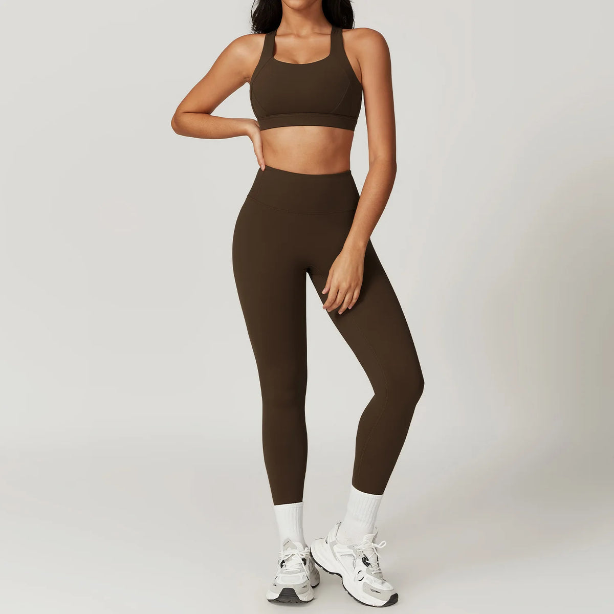 Soften Yoga Set 2PCS Sports Suit Women Gym Set Women Fitness Tracksuit Workout Suit Female Sportswear Quick-Drying Yoga Clothing