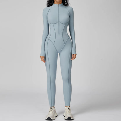 Women Fitness Sport Bodysuit High Elasticity Yoga Jumpsuit Outdoors Gym Tracksuits Female Workout Running Sports Sexy Jumpsuit