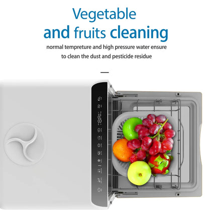 Automatic Household Kitchen Appliance Ultrasonic Dish Washer Mini Portable Desktop Dishwasher Electric Carton Plastic White 220