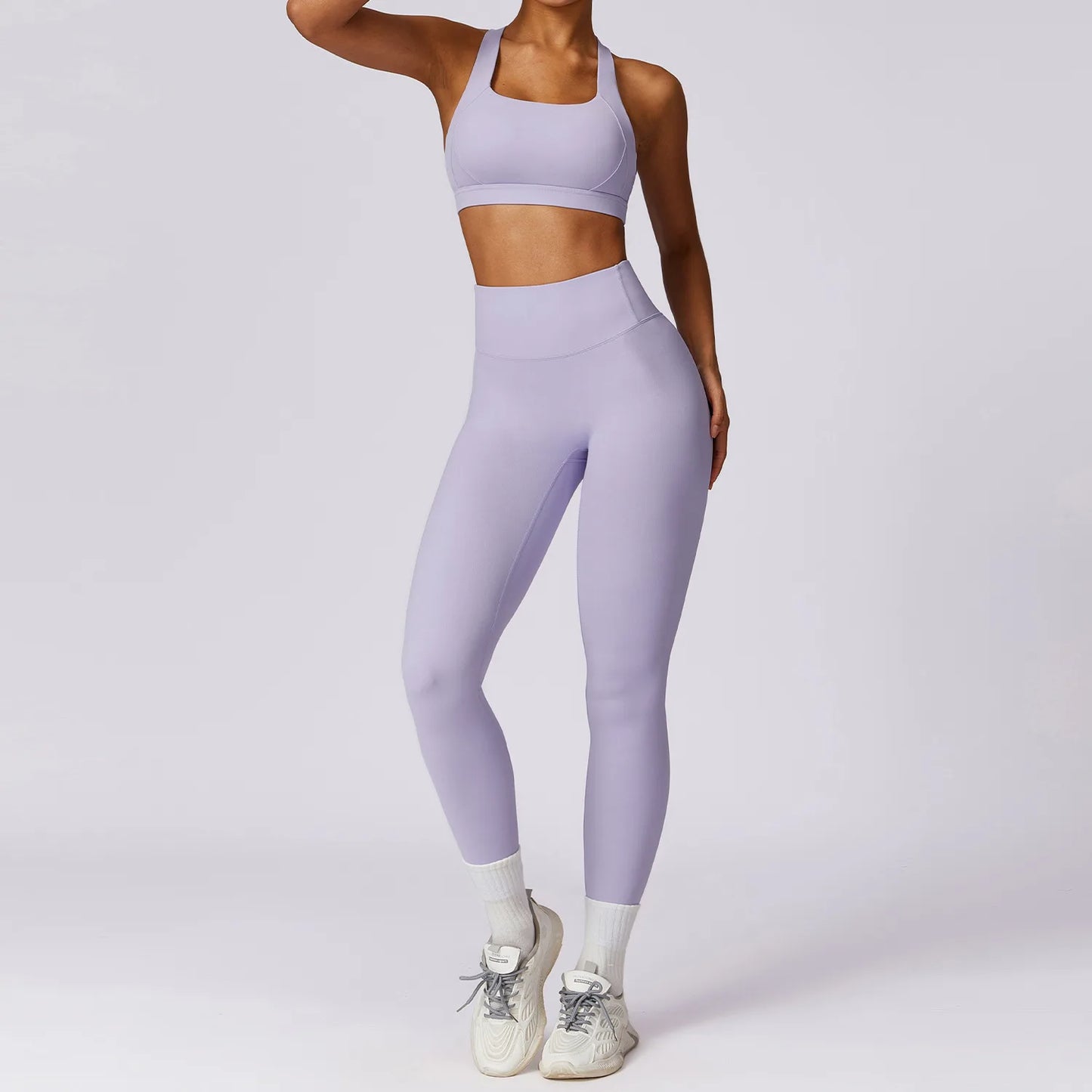 Soften Yoga Set 2PCS Sports Suit Women Gym Set Women Fitness Tracksuit Workout Suit Female Sportswear Quick-Drying Yoga Clothing