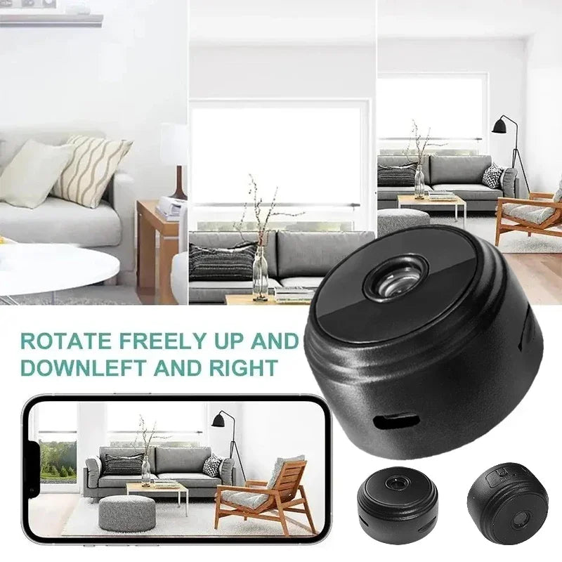 A9 Portable WiFi Wireless Mini Camera Security Monitoring with Voice Recorder for Infants/Pets Smart Home Video Surveillance