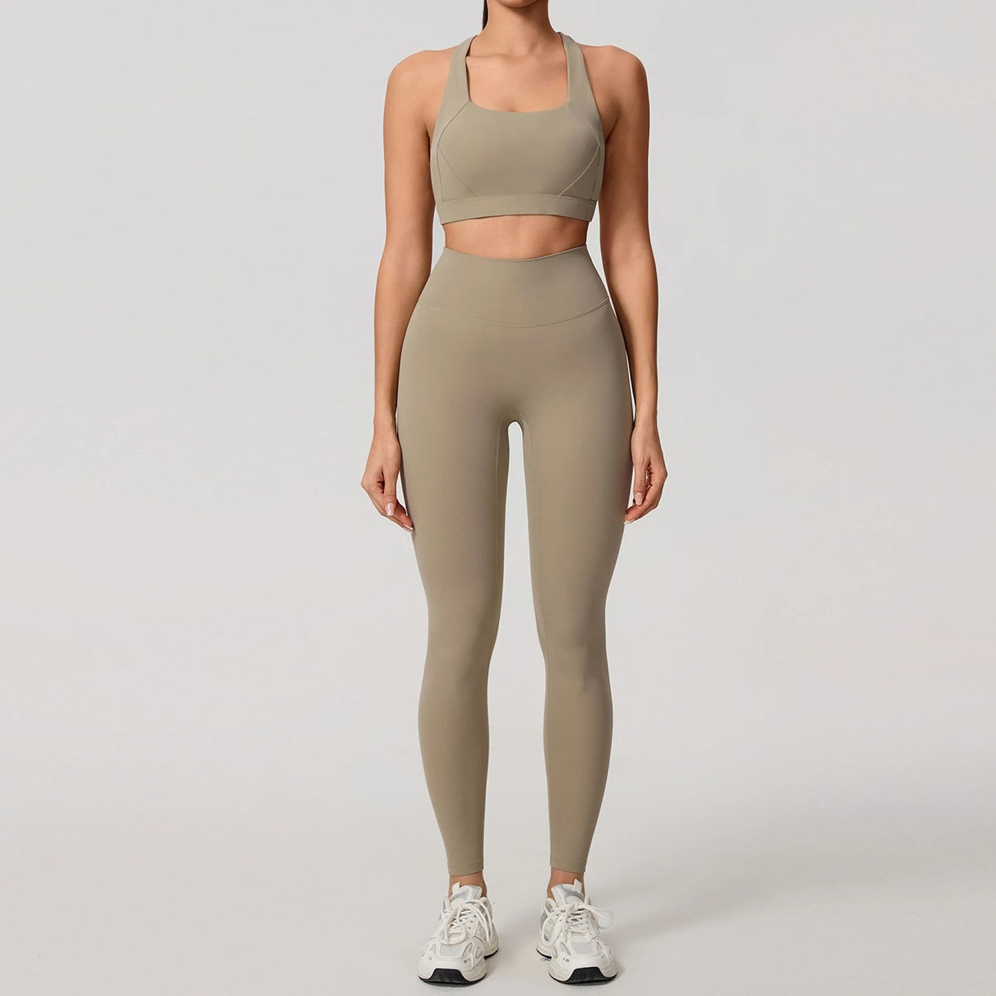 Soften Yoga Set 2PCS Sports Suit Women Gym Set Women Fitness Tracksuit Workout Suit Female Sportswear Quick-Drying Yoga Clothing