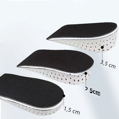Memory Foam Height-Increasing Insoles for Comfort