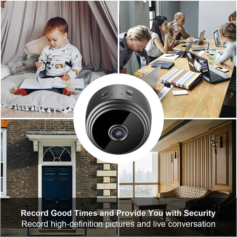 A9 Portable WiFi Wireless Mini Camera Security Monitoring with Voice Recorder for Infants/Pets Smart Home Video Surveillance