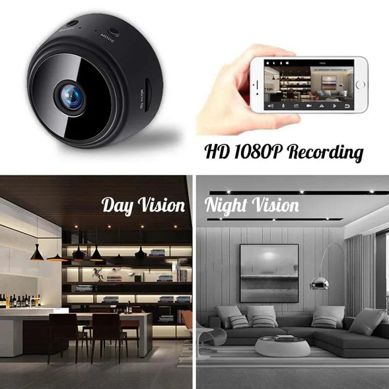 A9 Portable WiFi Wireless Mini Camera Security Monitoring with Voice Recorder for Infants/Pets Smart Home Video Surveillance