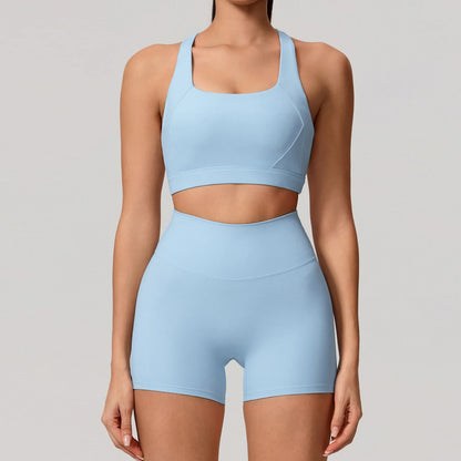 Soften Yoga Set 2PCS Sports Suit Women Gym Set Women Fitness Tracksuit Workout Suit Female Sportswear Quick-Drying Yoga Clothing