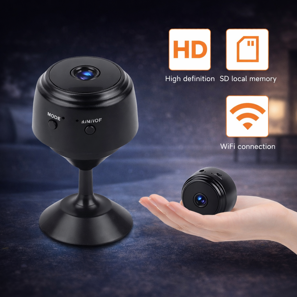 A9 Portable WiFi Wireless Mini Camera Security Monitoring with Voice Recorder for Infants/Pets Smart Home Video Surveillance