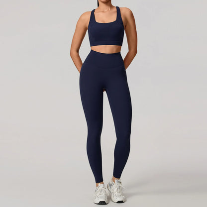 Soften Yoga Set 2PCS Sports Suit Women Gym Set Women Fitness Tracksuit Workout Suit Female Sportswear Quick-Drying Yoga Clothing